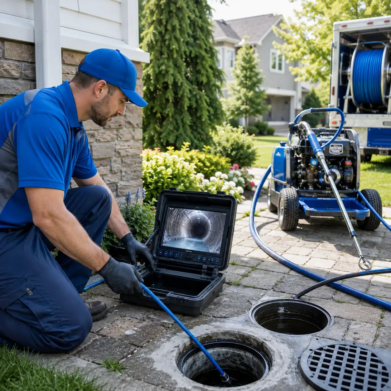 Outdoor drain cleaning professionals serving Bladensburg, MD